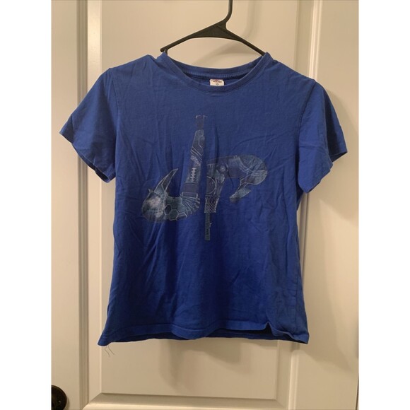Hicol Other - Hiclol Boys Graphic Print Short Sleeve T-Shirt Crew Neck Size M Blue